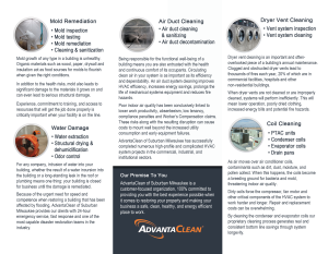 AdvantaClean - Commercial Brochure inside